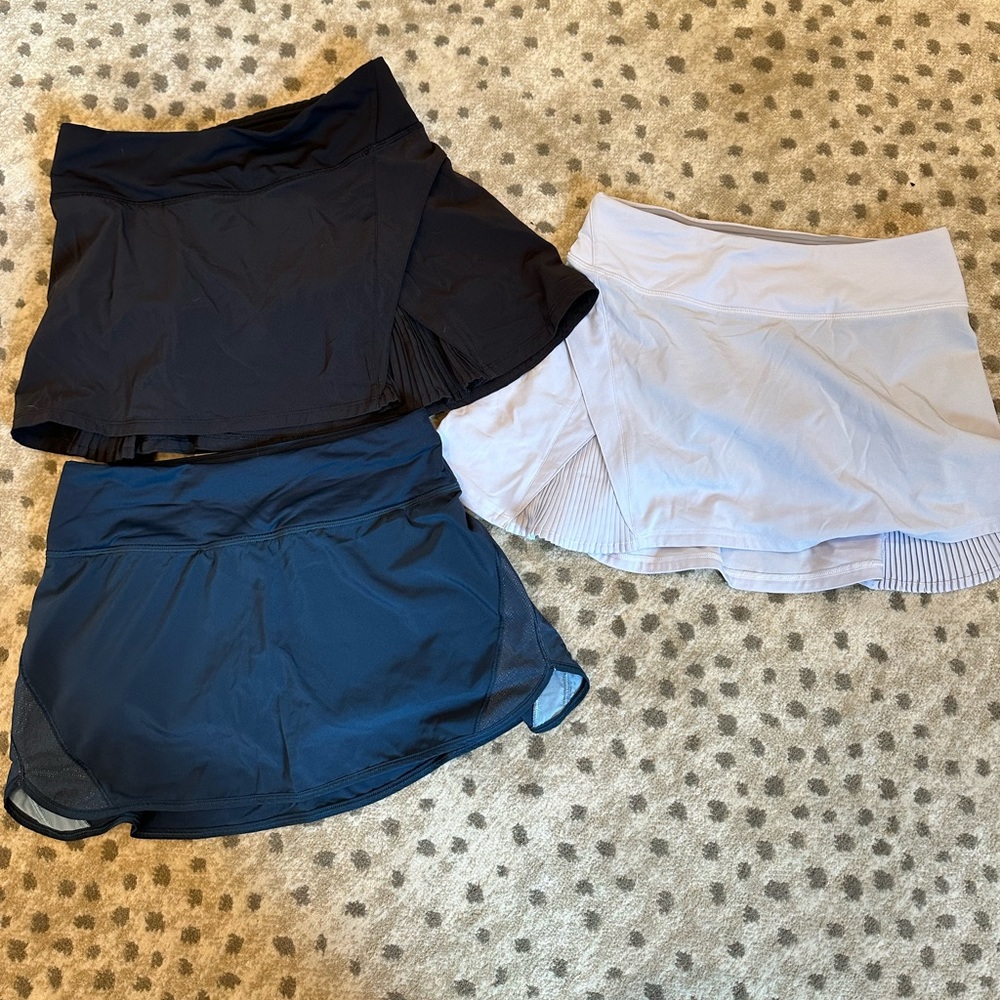 Lot of 3 lululemon skirts